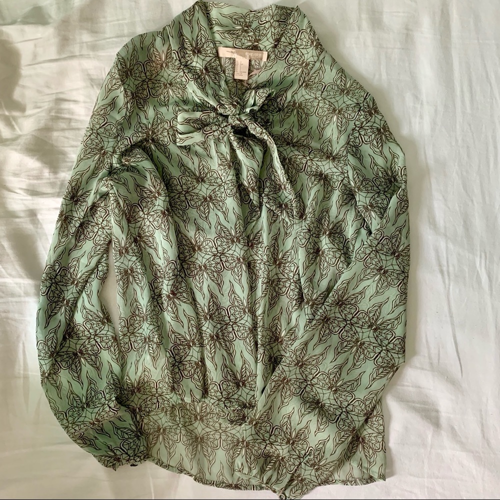 Mint Green Butterfly Top